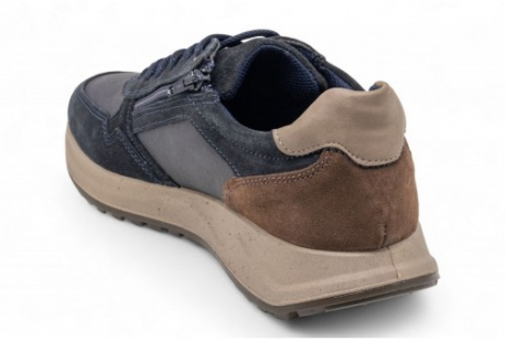 SCARPA UOMO CAMOSCIO/PELLE CERNIERA LATERALE