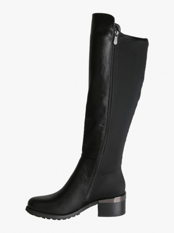 STIVALE DONNA PELLE/ELASTICIZZATO