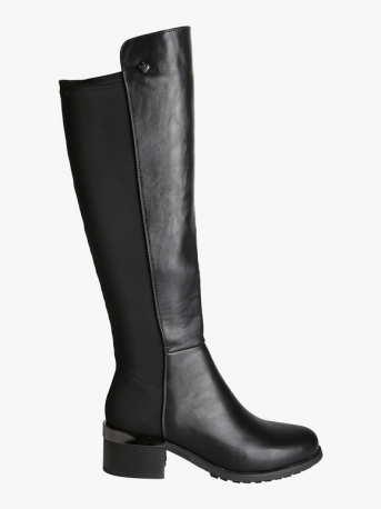 STIVALE DONNA PELLE/ELASTICIZZATO