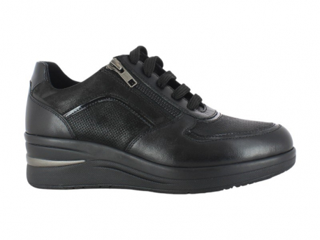 SCARPA DONNA PELLE TESSUTO