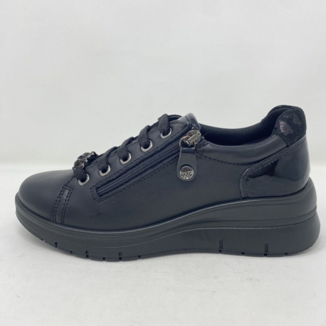 SCARPA DONNA PELLE CERNIERA