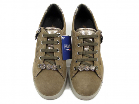 SCARPA DONNA CAMOSCIO CERNIERA