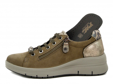 SCARPA DONNA CAMOSCIO CERNIERA