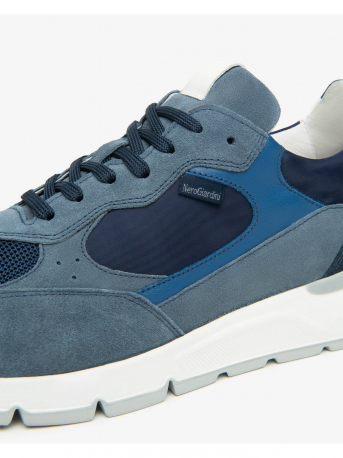 SCARPA UOMO CAMOSCIO-TESSUTO