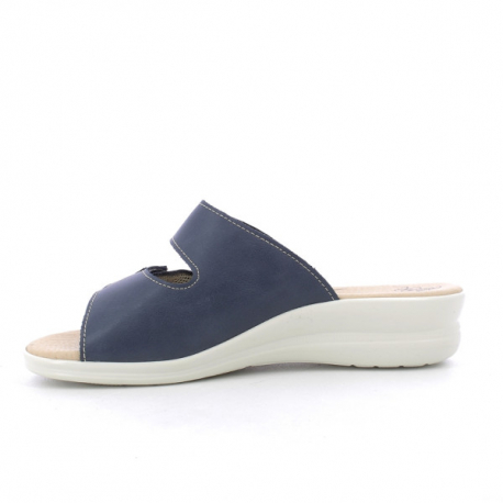 CIABATTA DONNA PELLE STRAPPO