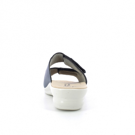 CIABATTA DONNA PELLE STRAPPO