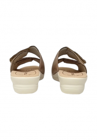 CIABATTA DONNA PELLE STRAPPO