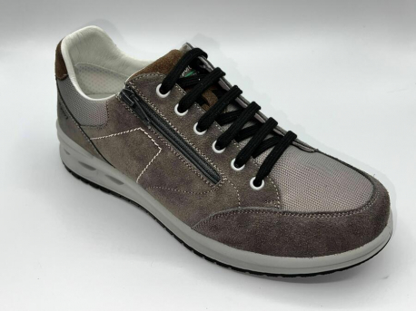 SCARPA UOMO CAMOSCIO- TELA CON CERNIERA