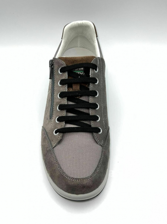 SCARPA UOMO CAMOSCIO- TELA CON CERNIERA
