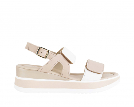 SANDALO DONNA PELLE CON STRAPPI