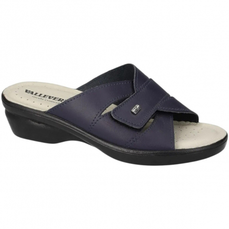 CIABATTA DONNA PELLE STRAPPO