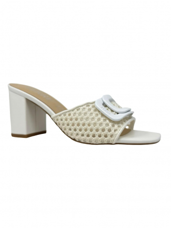 CIABATTA DONNA PELLE T.8CM