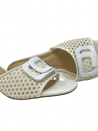 CIABATTA DONNA PELLE T.8CM