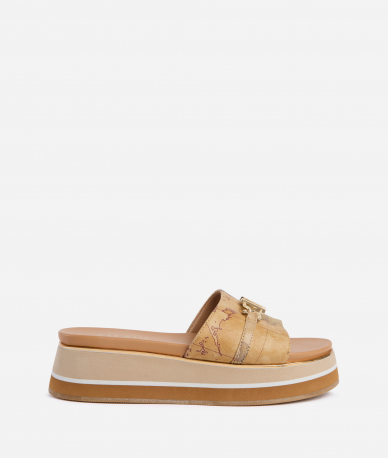 CIABATTA DONNA PELLE ZEPPA